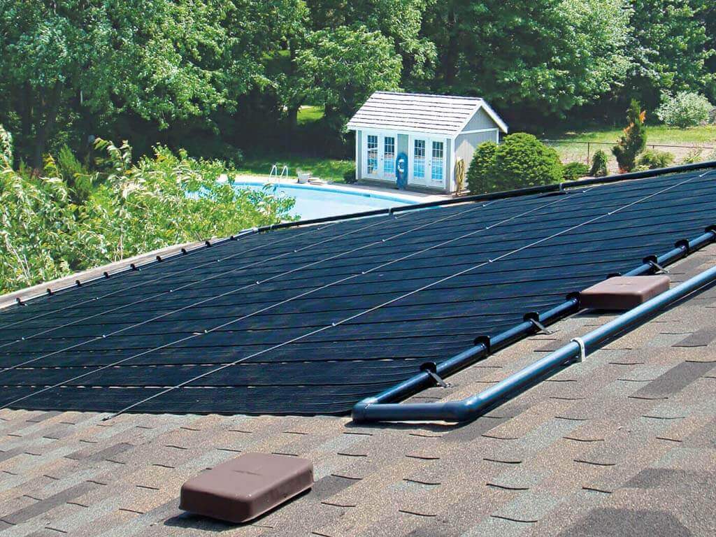 roof solar pool heating systems