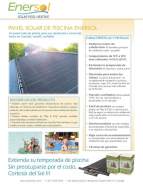 Enersol Collector Specification Sheet in Spanish